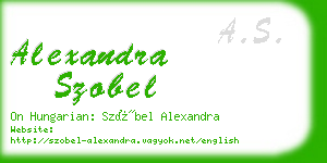 alexandra szobel business card